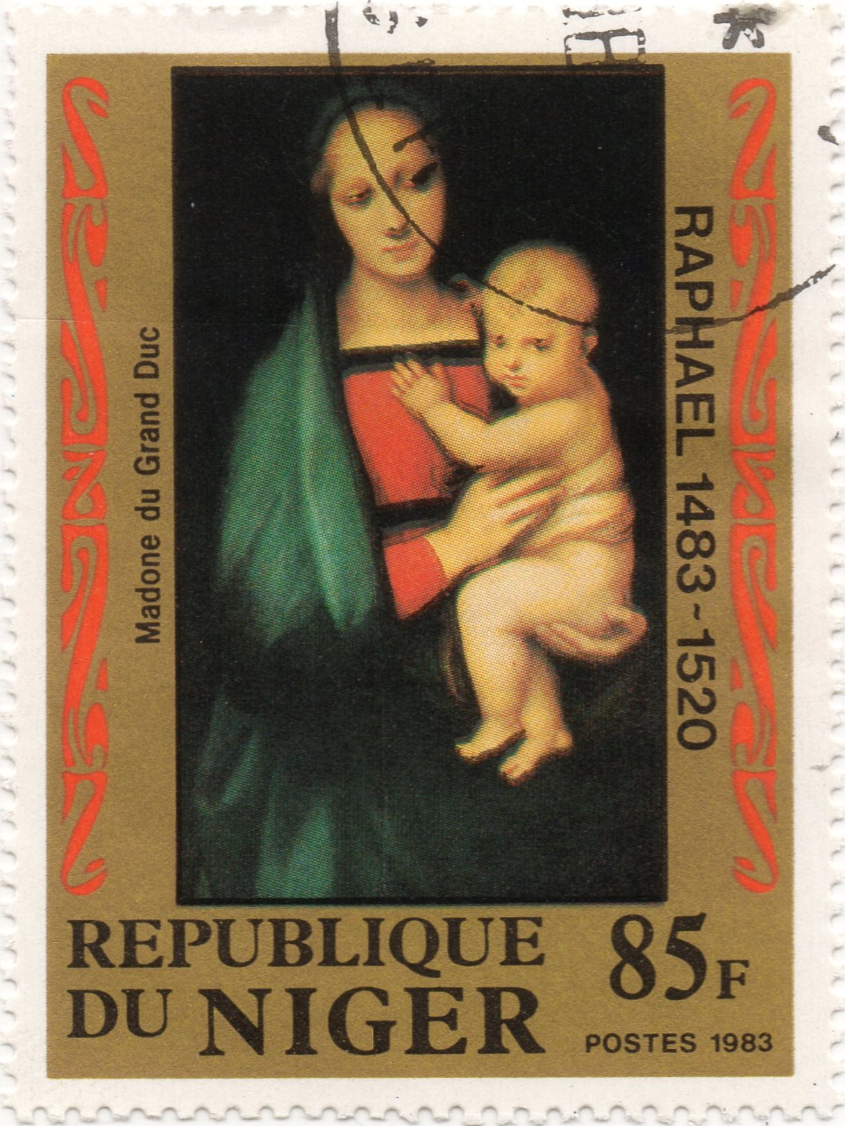 nft #2 Madonna del Granduca Raphael 1483 - 1520 Republic of Niger 85 f. postes 1983